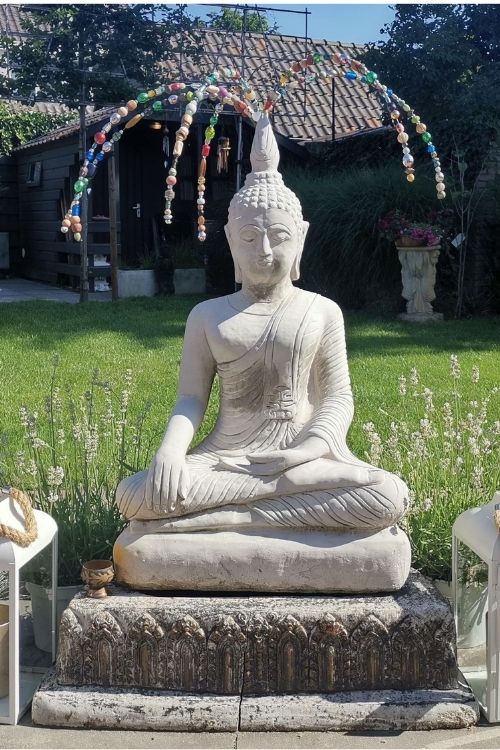 vloeistof toxiciteit Verovering Boeddha steen 75 cm - De Sfeerbrenger