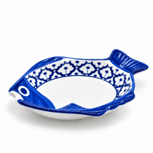 Visbord Wit-Blauw 15 cm