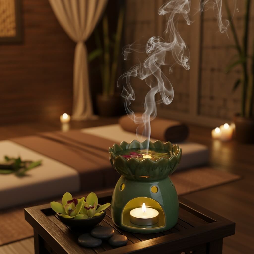 Aromaverdamper bloem zeegroen - Afbeelding 2