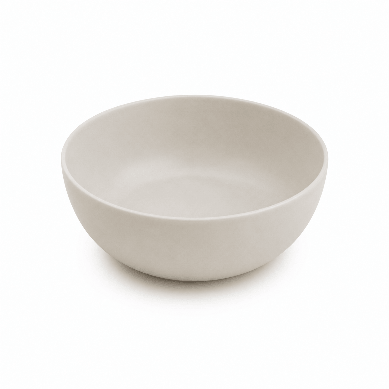Kom mat wit 850 ml met ronde vorm, gladde matte afwerking en diepe binnenzijde op een witte achtergrond.