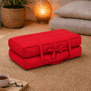 Draagbaar meditatiekussen Rood