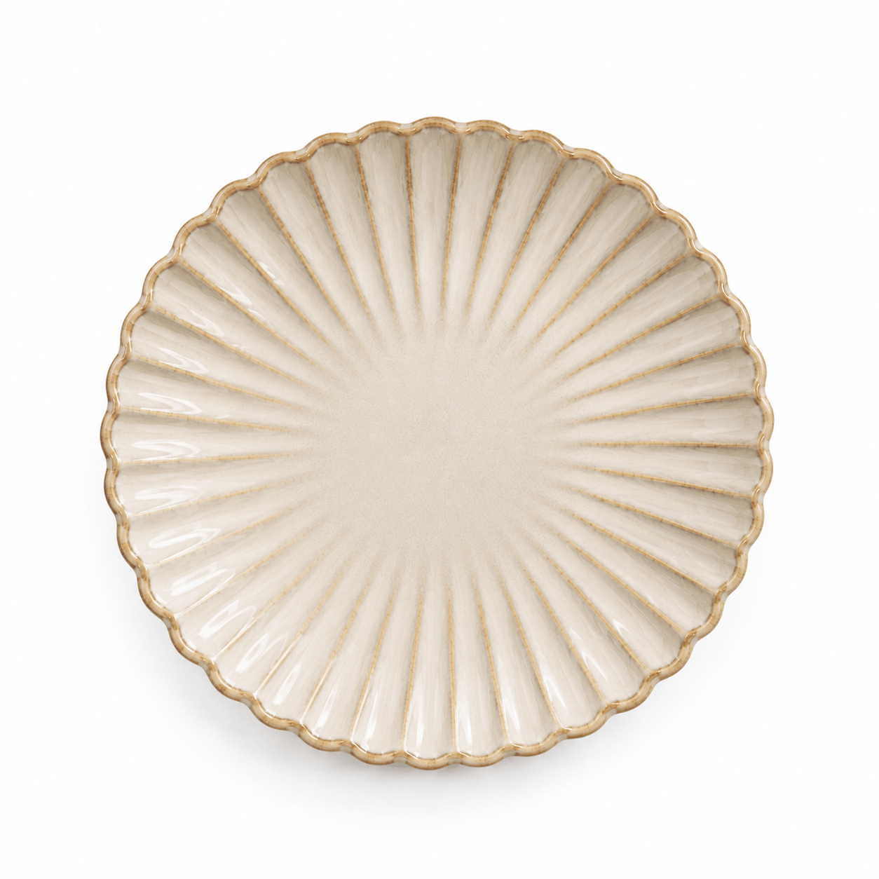 Bord Lotus – Créme – 20 cm (kopie) - Afbeelding 2