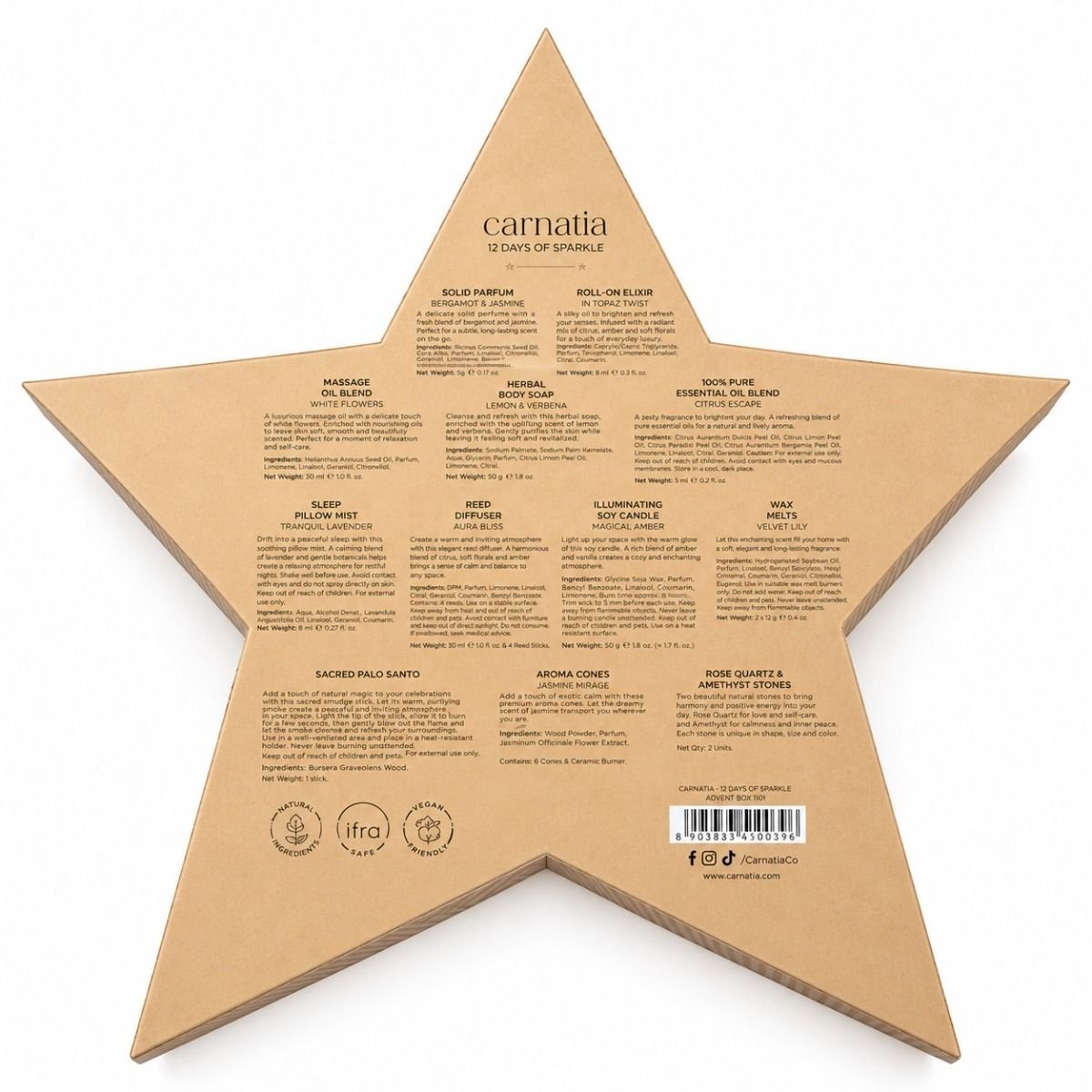 Beauty & Wellness Adventskalender Ster – Carnatia 12 Days of Sparkle - Afbeelding 3