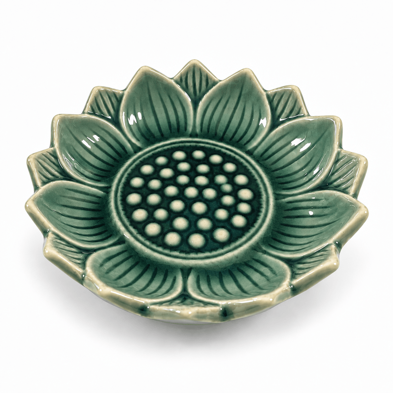 Lotusschaaltje groen 9 cm - Afbeelding 2